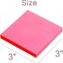 Sticky Notes 3x3 Inches, Rose red Self-Stick Pads (100sheets)