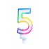 Bougie d’anniversaire chiffre N° 5