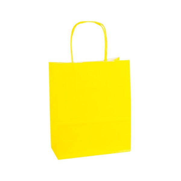SAC CADEAU PAPIER JAUNE