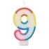 Bougie d’anniversaire chiffre N° 9
