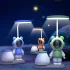 Lampe de bureau d’astronome + porte-stylo👩‍🚀🚀