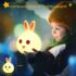 🎆 Veilleuse LED   💡en silicone lapin tactile lampe portable 🎁