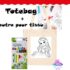 🎨Totebag à colorier avec motifs cartoon + feutre pour tissu 🖍👗👕 Tot bag 👜 Tote bag