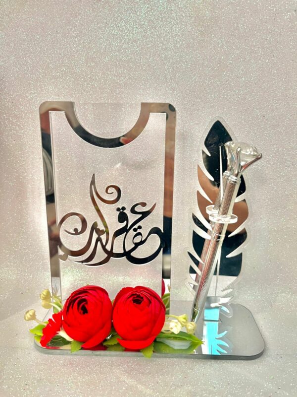 Porte stylo mariage 💍avec rose rouge 🌹🌹