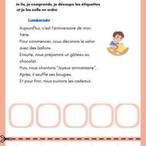 J'apprends en jouant : je lis , je coupe , je colle