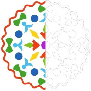Coloriage mandela symétrie تلوين منديلا