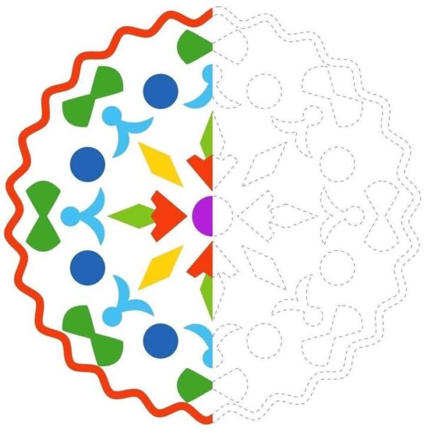 Coloriage mandela symétrie تلوين منديلا